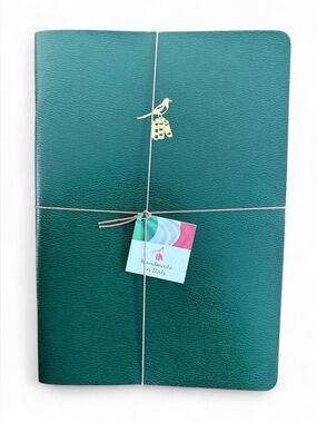 Bieffe-(2) Green leather notebook made in Italy
Approx. 8 x 11.5